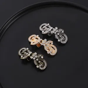 Retro Legierung Strass Shawl Clip Vintage Schal Spange Elegante Cardigan Kragen Pin Verschluss Für Frauen Schmuck