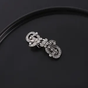 Vintage Strass Metall Schal Clip Tuch Schnalle Cardigan Kragen Verschluss Klammer