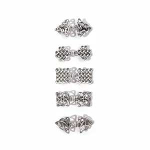 Retro Chinesischer Stil Hohler Schal Clip Metall Schal Schnalle Kette Geometrische Brosche Clip Damen Mode Kleidung Zubehör