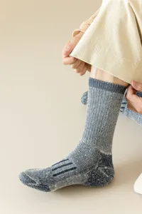 Calcetines de lana gruesos para hombre, calcetines térmicos de invierno para senderismo.