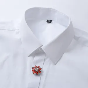 Rhinestone Flower Metal Cufflinks Luxury Suit Shirt Sweater Decorative Button Fashion Apparel Accessories For Men Women