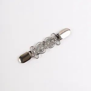 Sprankelende strass cardigan clip metalen sjaal gesp trui kraag detailweergave