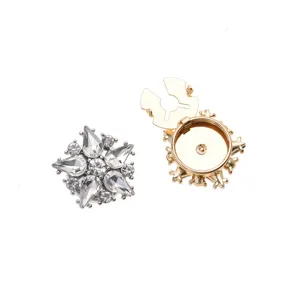 Bouton de manchette chemise strass exquis accessoire pull alliage de zinc tournesol decoratif