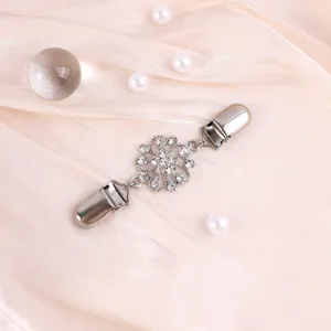 Metalen strass trui clip vintage sjaal cardigan clip decoratief kleding accessoire voor vrouwen