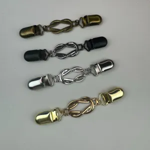Vintage Legering Cardigan Clip Sjaal Gesp Anti-slip Sjaal Broche Kraag Speld Retro Kleding Accessoires Voor Vrouwen