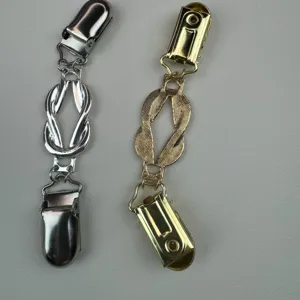Vintage metalen truien sjaal clips anti-verblinding kraag broche accessoire detail
