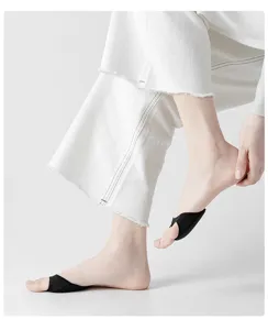 Calzini avampiede neri traspiranti design mezza punta calzini invisibili per donna