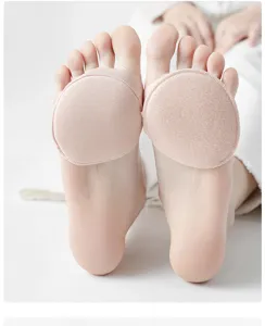 Calzini invisibili traspiranti avampiede donna estate sottili mezze dita scarpe tacco