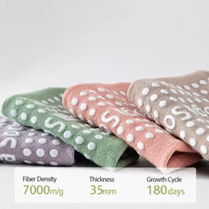 Calcetines de yoga de algodón para mujer antideslizantes pilates fitness con silicona.