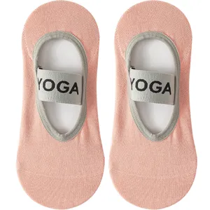 Women Professional Non-Slip Yoga Socks Breathable Cotton Fitness Pilates Athletic Sport Short Socks For Gym Dance