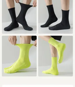 Calcetines deportivos para hombre de algodon puro transpirables anti olor running