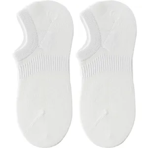 Women's Pure Cotton Summer Thin Invisible Boat Socks Low Cut Anti-Slip Shallow Mouth Solid Color Socks