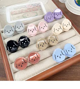 Süße Acetat Welpen Haarklammern kleine elegante Haarspangen stilvolle Haarschmuck für Frauen