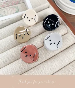 Süße Acetat Welpen Haarklammern Set, stilvolle minimalistische süße Mini Haarschmuck für Damen.