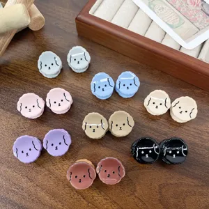 Süße Welpe Haarkralle Acetat Mini Tier Form Haarklammer Für Damen Mode Hund Kleine Haargreifer Elegante Kopfschmuck Accessoires