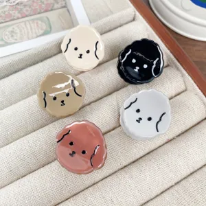 Süße Acetat Welpen Haarklammern Set, kleine minimalistische stilvolle Haaraccessoires Damen.