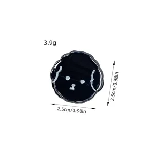 Süße Acetat Welpe Haarklammer stilvoll minimalistisch elegante Mini Haarspange Damen