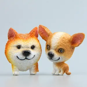 Leuke hars hond koelkastmagneet 3d cartoon puppy beeldje home decoratie dier speelgoed