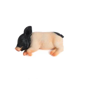 Süßes schlafendes Schwein Harz Kühlschrankmagnet 3D Cartoon Tier Aufkleber Dekoration Detail