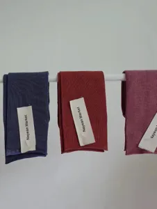 Combed cotton rolled edge mid-tube socks detail, breathable candy color socks display.
