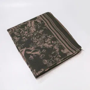 Herbst Winter Blumen Jacquard Schal eleganter dicker warmer Schal vielseitiger Mantel Detail