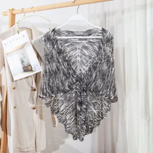Damen Strick Schal Strand Poncho offene Vorderseite Bolero lässiger Umhang Sommer Kleidung.