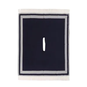 Fall winter women poncho cape tassel striped knitted warm thick pull over shawl cozy outerwear