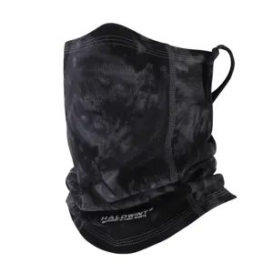 Tie-dye gezichtsmasker met oorlus en halsbeschermer voor buiten fietsen en sporten.