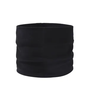 Cache-cou en tricot noir col faux roulé hiver chaud écharpe col pour femme mode chic
