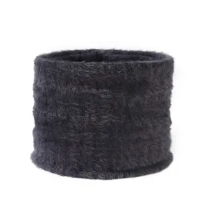 Braga de Cuello de Felpa de Doble Capa Espesada Invierno Cálido Forro Polar Cuello Suave Bufanda A prueba de viento Para Mujeres Ciclismo al Aire Libre