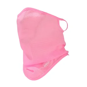 Eisseide Sonnenschutz Gesichtsmaske Sommer Outdoor Radfahren Vollgesicht atmungsaktiv rosa