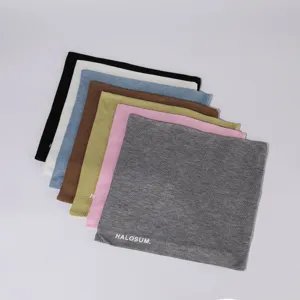 Einfarbiger gerippter Thermalschal Halswärmer für Damen und Herren Winter warm