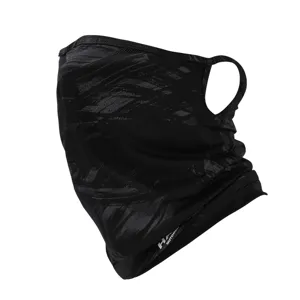 Breathable ice silk sun protection face mask with ear loops and stylish graffiti print.