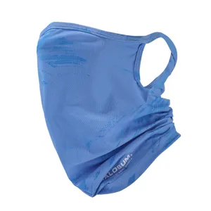 Breathable ice silk face mask with ear loops, quick-drying summer sun protection neck gaiter.