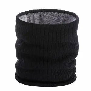 Winter Dick Gerippter Strick Halswärmer Für Damen Herren Fleecegefüttert Warmer Rundschal Winddichter Outdoor Thermischer Halswärmer