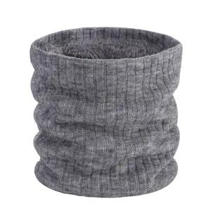 Winter gefütterter Strick Schlauchschal dicker warmer einfarbiger Loopschal für Damen und Herren