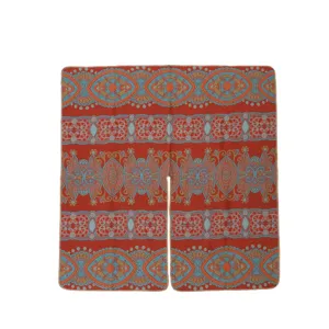 Cómodo poncho de imitación cachemira jacquard retro chal de punto capa accesorio de invierno mujer