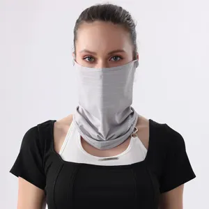 Μάσκα προστασίας από τον ήλιο από μετάξι πάγου, αναπνεύσιμη προστασία προσώπου.