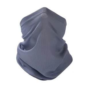 Eisseide Sonnenschutz Gesichtsmaske Für Damen Vollgesichts Nackenschutz Atmungsaktives Mesh UV-Schutz Für Outdoor Radfahren Fahren Sport