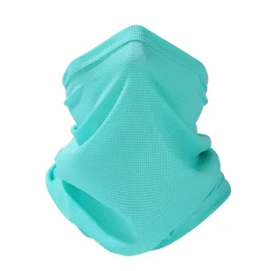 Eisenseide Sonnenschutz Gesichtsmaske Nackenschutz atmungsaktiv UV Schutz mintgruen Hauptbild