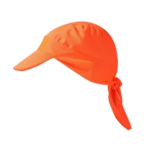 Casquette de cyclisme respirante à séchage rapide avec visière pour sport course orange