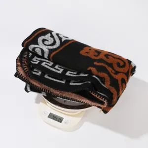 Herbst Winter Damen ethnisch Wolle Schal warmer Umhang Mode Lässige Cape Poncho Mantel.