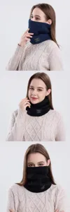 Gemütlicher Strick-Halswärmer für Herbst und Winter, dicker winddichter Thermoschal für Alltag.