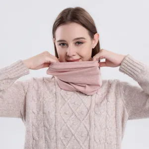 Unisex Winter Warm Kettengewirkt Falscher Kragen Halswärmer Einfarbig Winddicht Radfahren Maske Für Outdoor Sport Laufen Skifahren