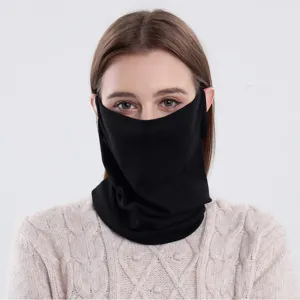 Outdoor Sonnenschutz Ohrhaken Gesichtsmaske Baumwolle Halsgamasche Atmungsaktives Bandana Zum Radfahren Angeln Herren Damen Einfarbig Schal