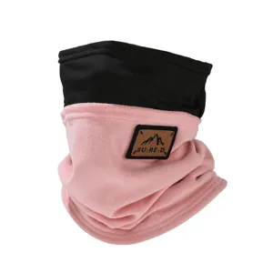Verdickter Winter Fleece Halswärmer, winddichte zweifarbige Radsport Gesichtsmaske für Outdoor.
