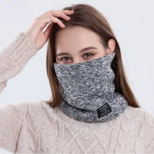 Winter Strick Halswärmer gefüttert dicker weicher Schlauchschal für Damen Radfahren Rad