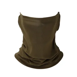 Olivgrünes atmungsaktives Outdoor Ohr-hängendes Gesichtsmaske Sonnenschutz Halstuch.