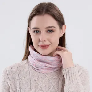 Gradient Strick Halswärmer Für Damen Herren Winter Warm Weich Baumwolle Loop Schal Falscher Kragen Outdoor Daily Accessoires