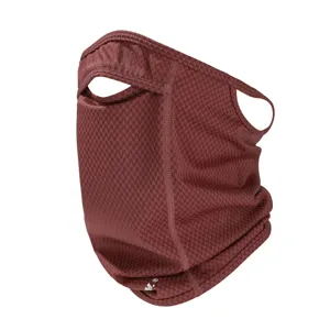 Summer UV protection face mask for outdoor cycling, breathable ice silk full face cover.